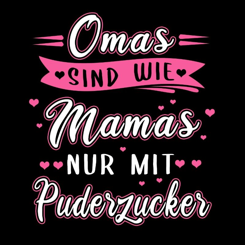 Oma Puderzucker Spruch Geschenk