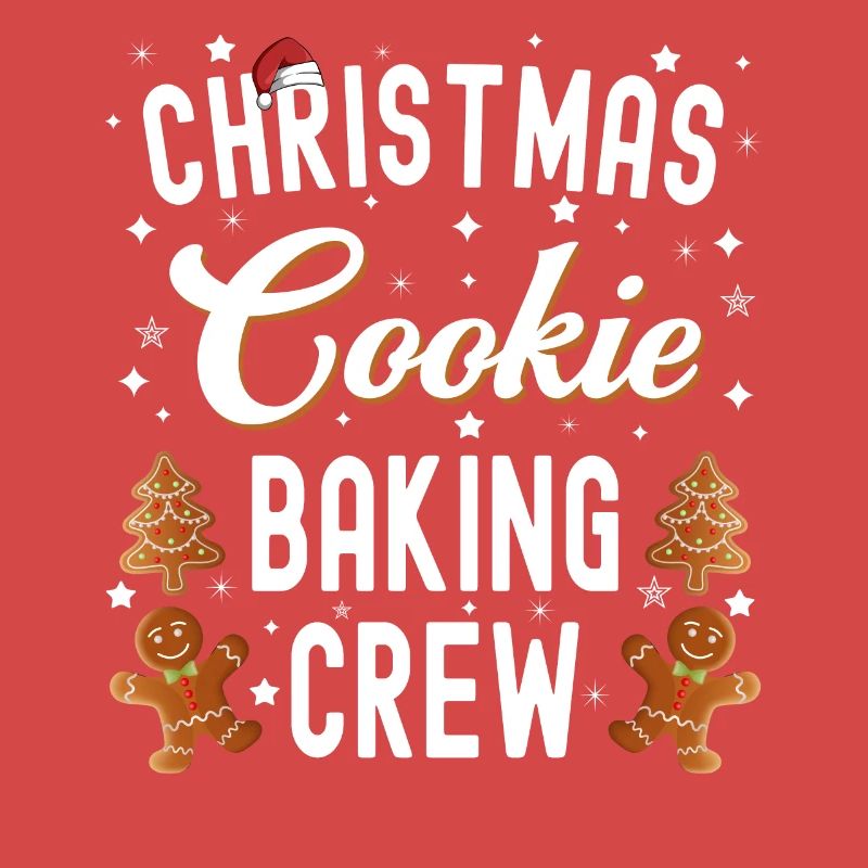 Équipe de cuisson de biscuits de Noël