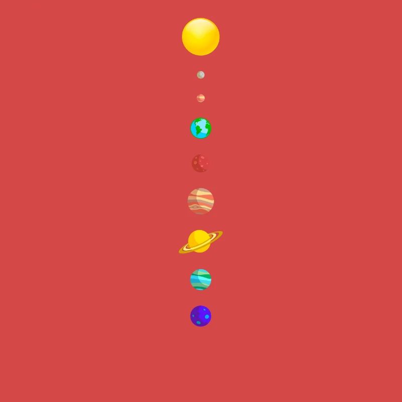 Planète Design avec système solaire dans