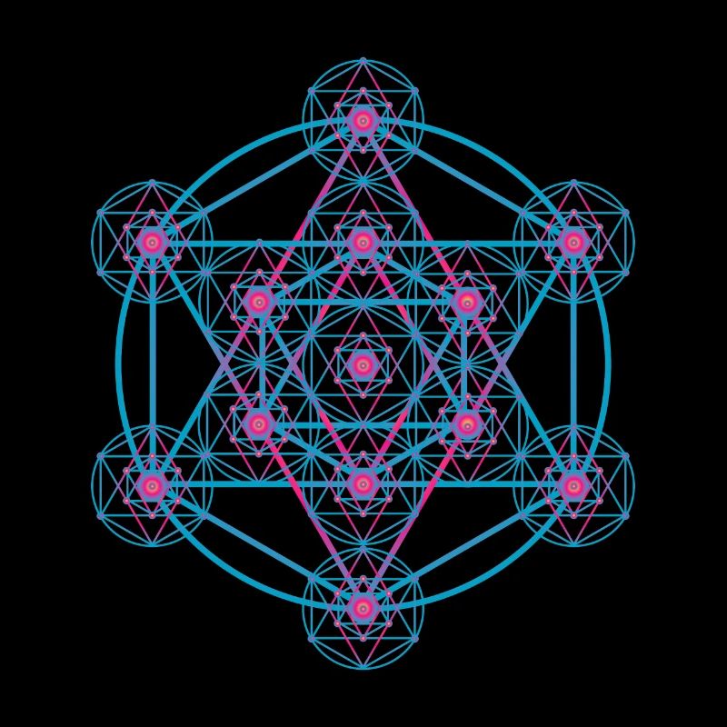 Metatron Sacred Geometry Psychedelic DMT Art