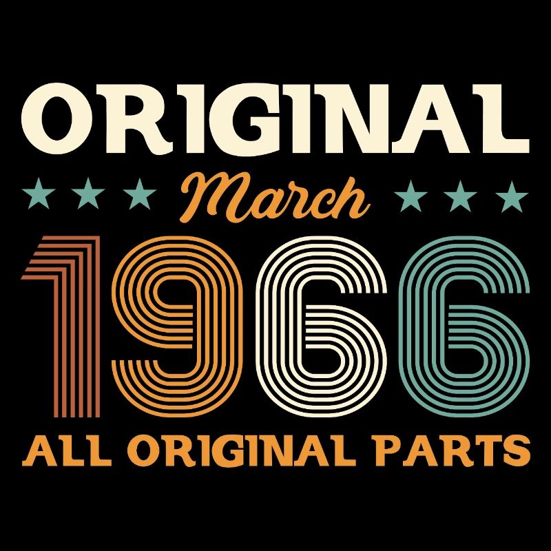 60. Geburtstag Geschenk Mann Original März 1966