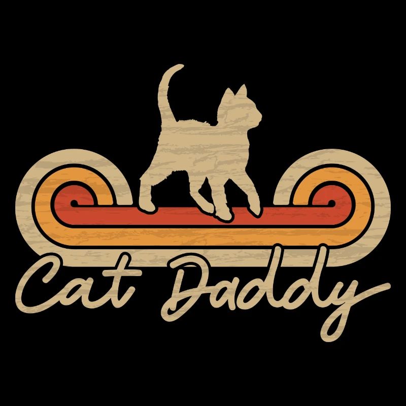 Cat Daddy Chats Papa - chat de style vintage