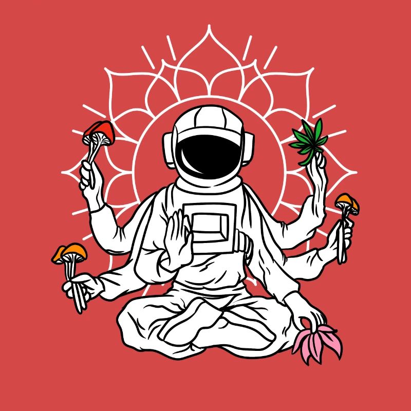 Astronaute Magic Mushrooms Psychedelic LSD