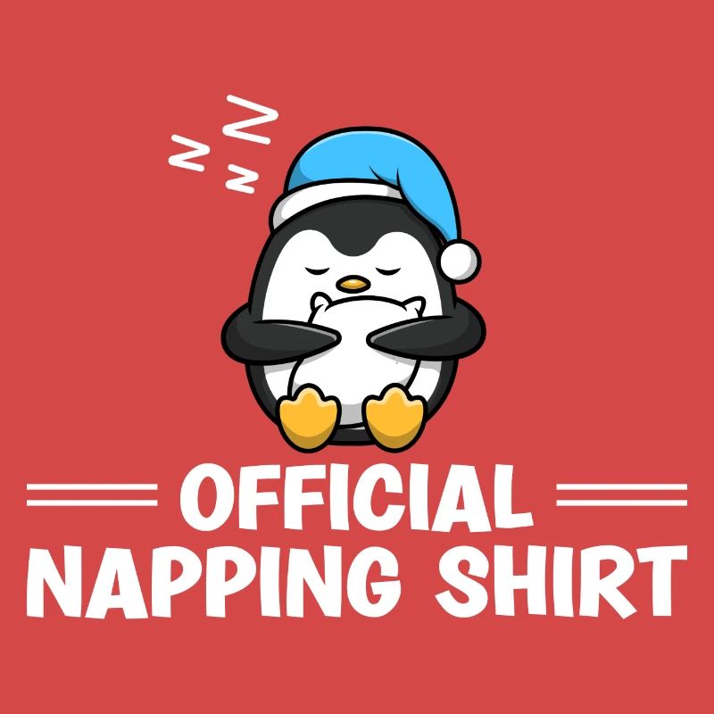 Sleeping Penguin Lover Cute Penguin Napping