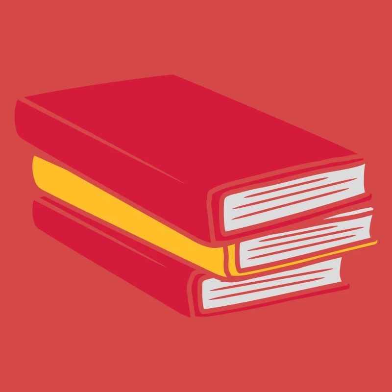 Design gestapelte Bücher Comic