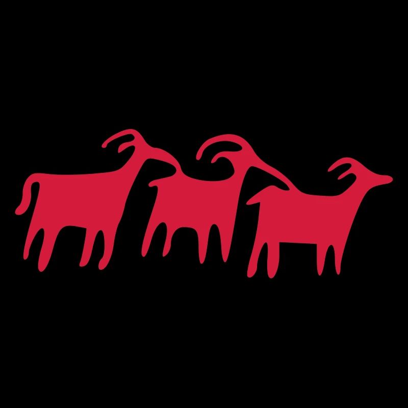 petroglyph herd vector