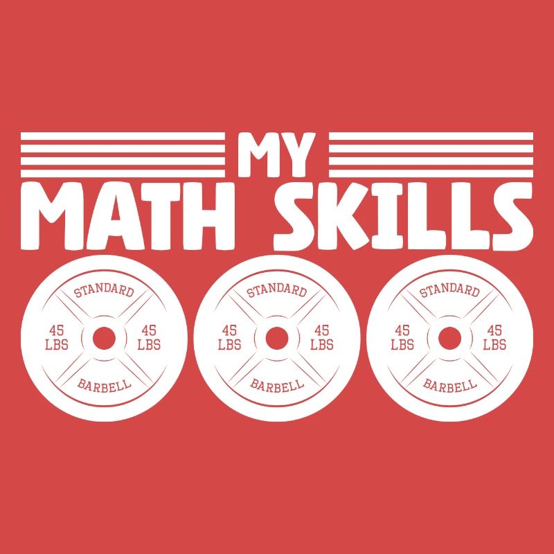 Plaques de poids d’haltérophile Bodybuilder Math