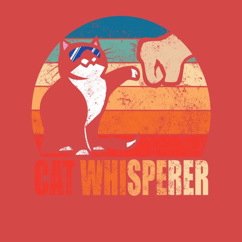 Lustiger Retro bester Katzenflüsterer mit Fauststoß