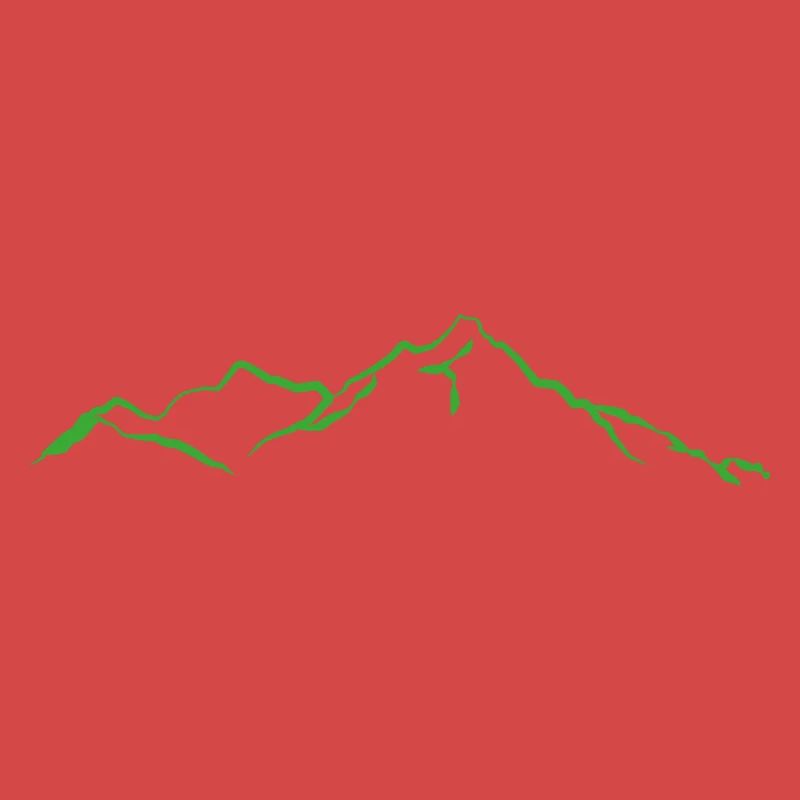 Montagnes vert clair