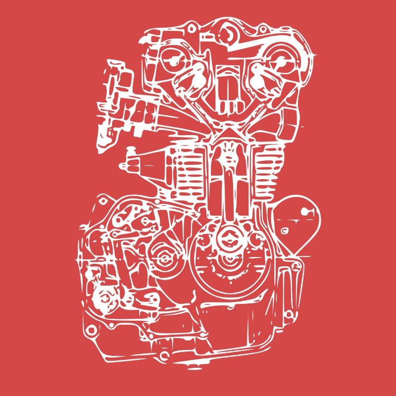 Engine Drawing Car Mechatronics Engineer Car Mechanic