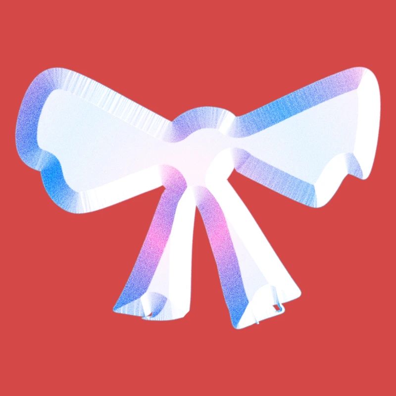 loop symbol fly glitter pink
