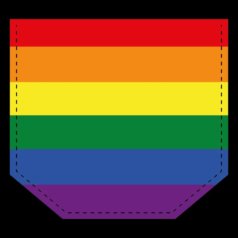 Brusttasche LGBT bunt Geschenk Idee