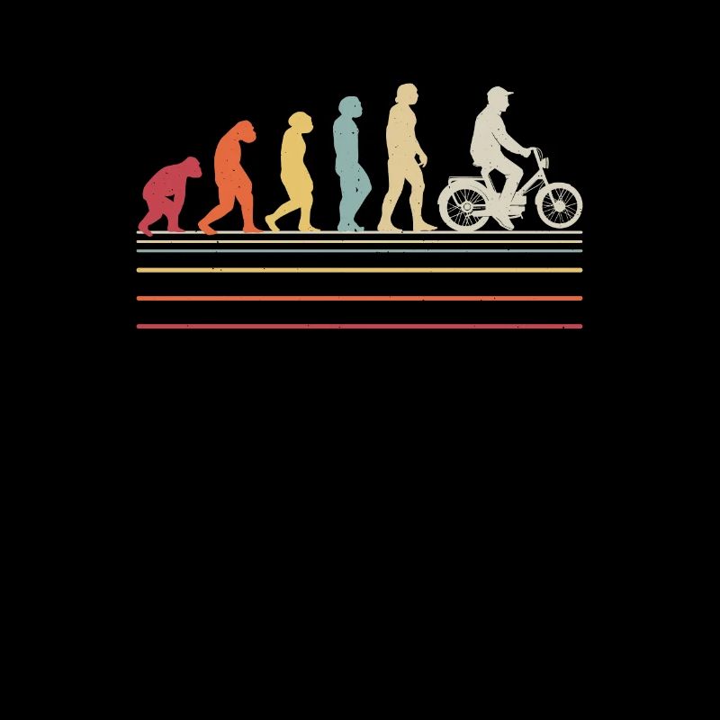 Mofa Moped Evolution Mofafahrer Lustig