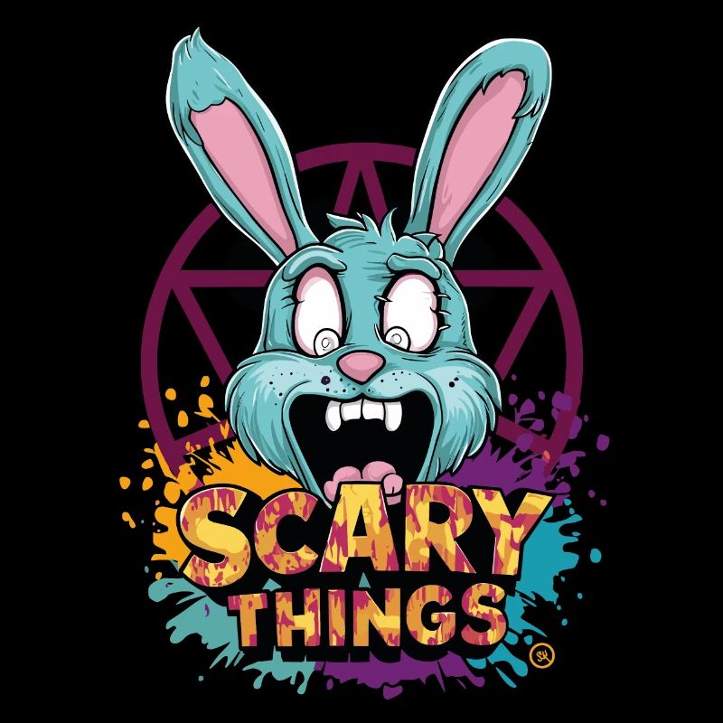 Bunny - Comicstyle, Pentagramm, Hase