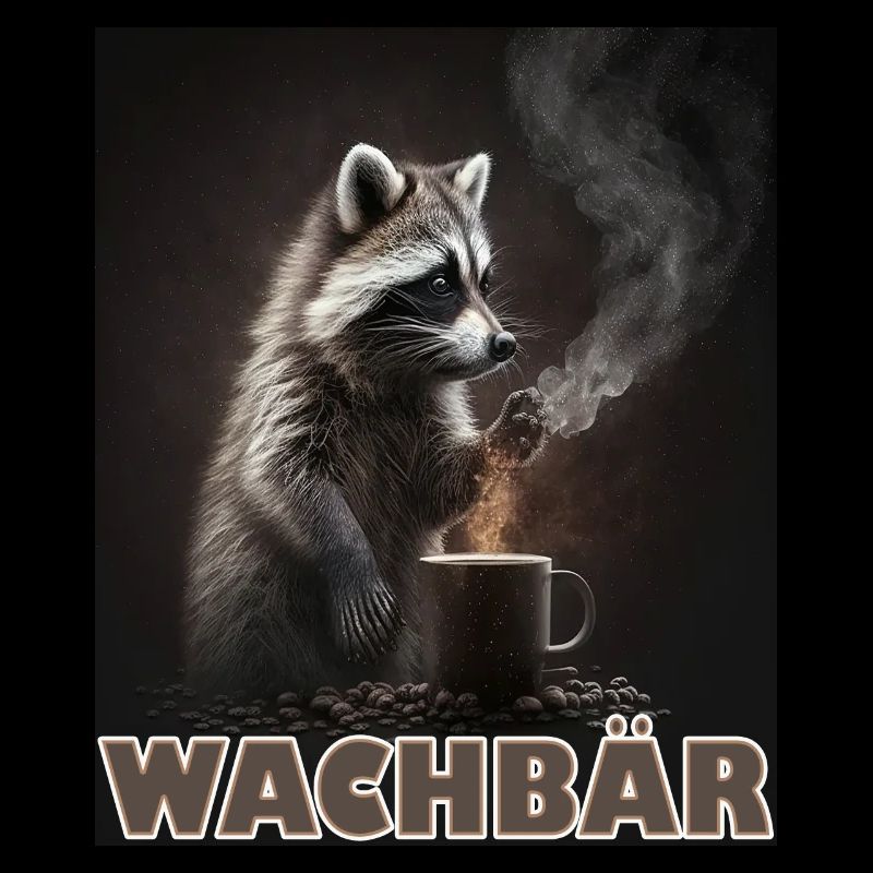 Wachbär Waschbär Motiv Köstüm Bild Mode Rave