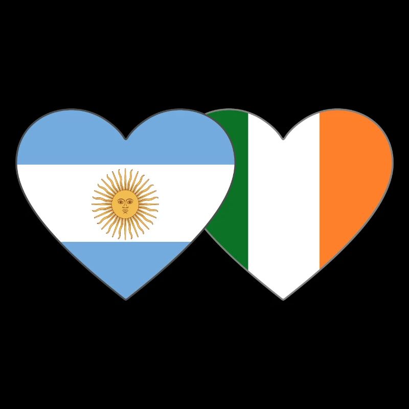 Argentinien Irland Flagge