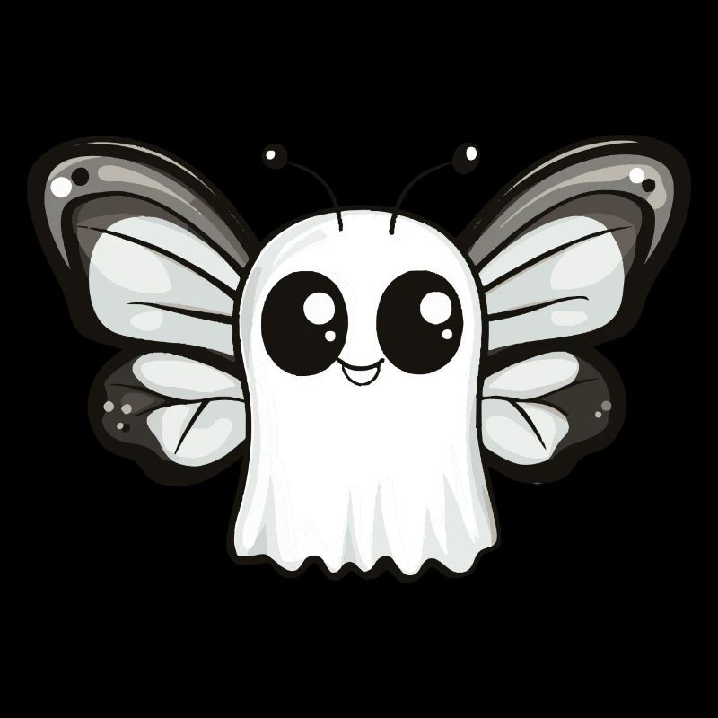 Butterfly Halloween Comic Ghost