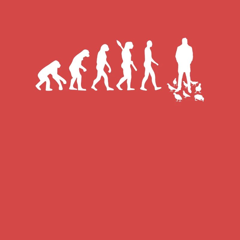Taube - Evolution des Menschen / Darwin
