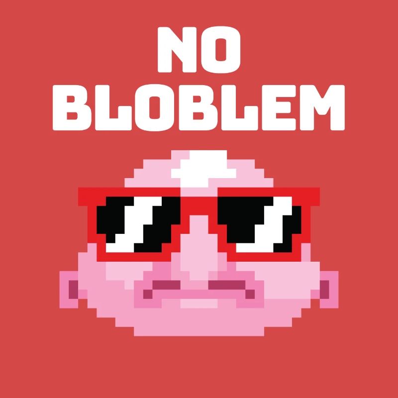 Pas de Bloblem Pixel Blobfish Fish Mer