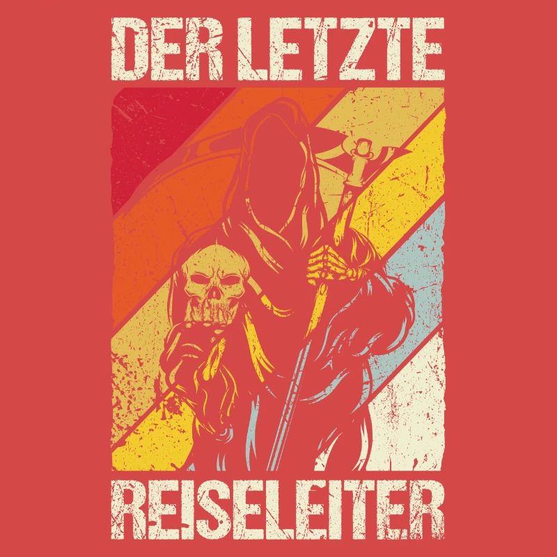 Sensenmann Reiseleiter Der Tod Skelett Fun Spruch