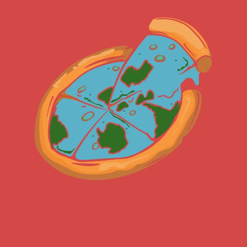 Flat Earth Society Flat Earther Pizza Lover