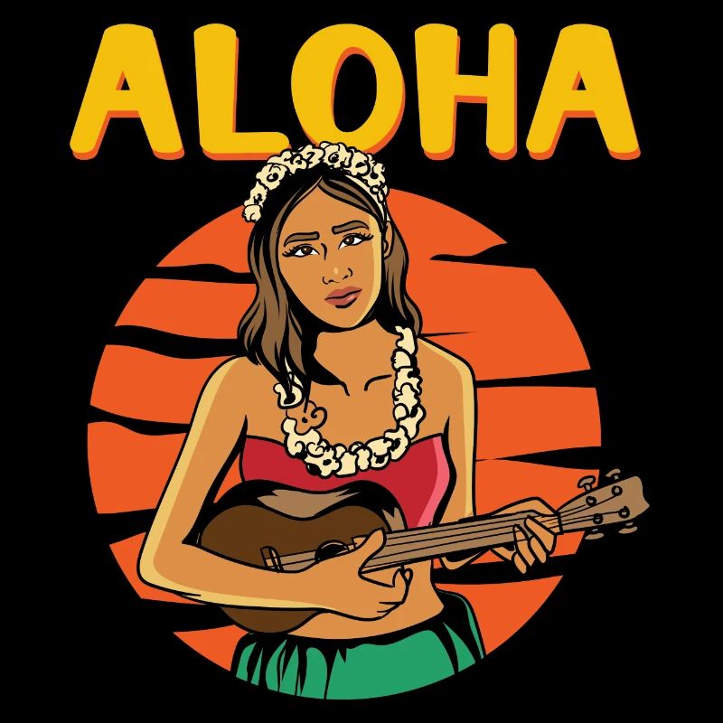 Aloha Vintage Hula Mädchen