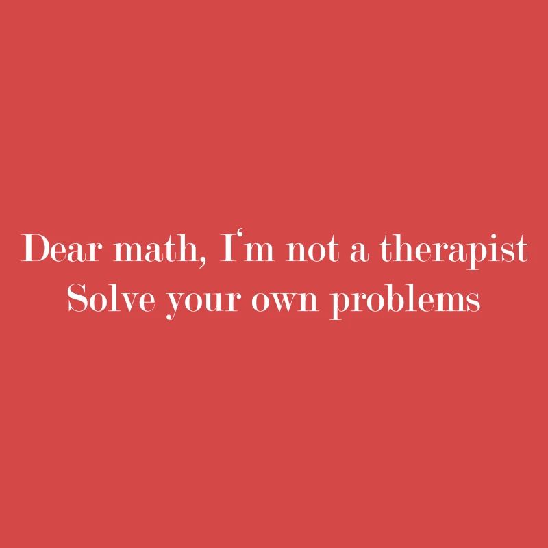 Chers maths, résolvez vos propres problèmes