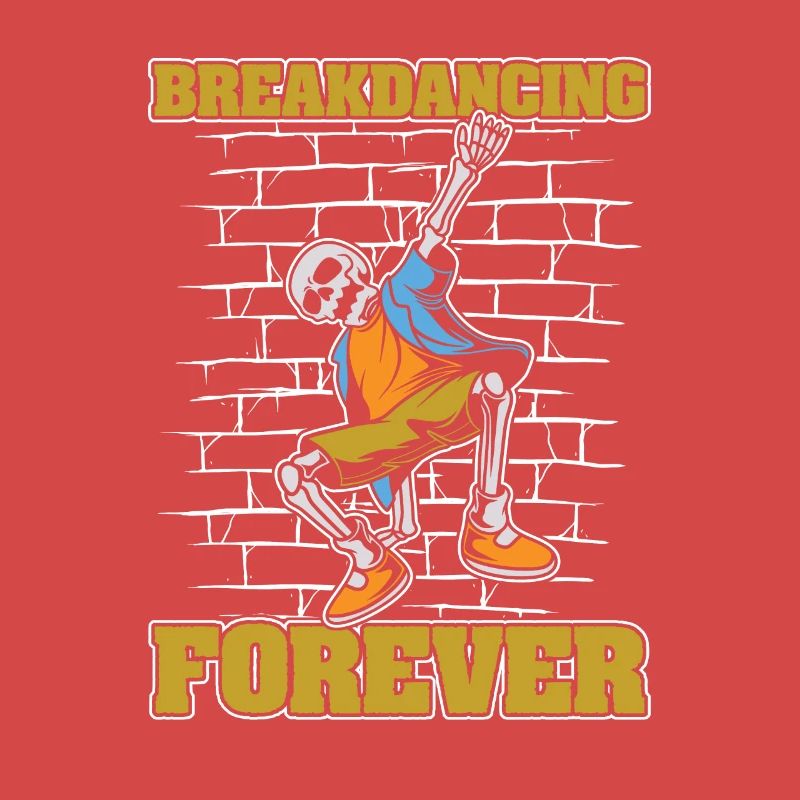 Breakdance Breakdancer Breakdance Squelette