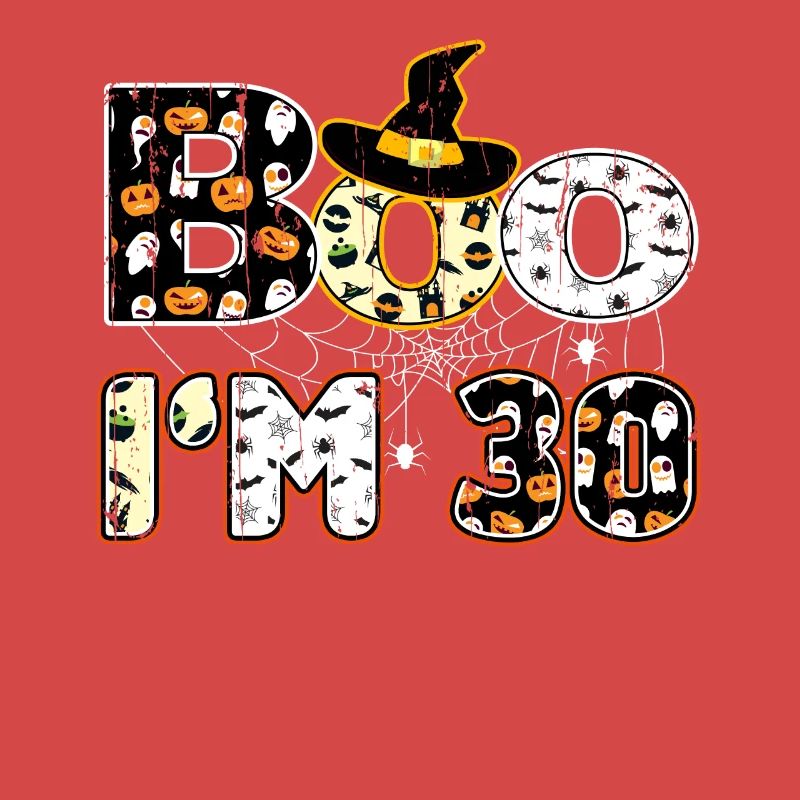 Halloween Pattern Spider Creatures Naissance 30 ans
