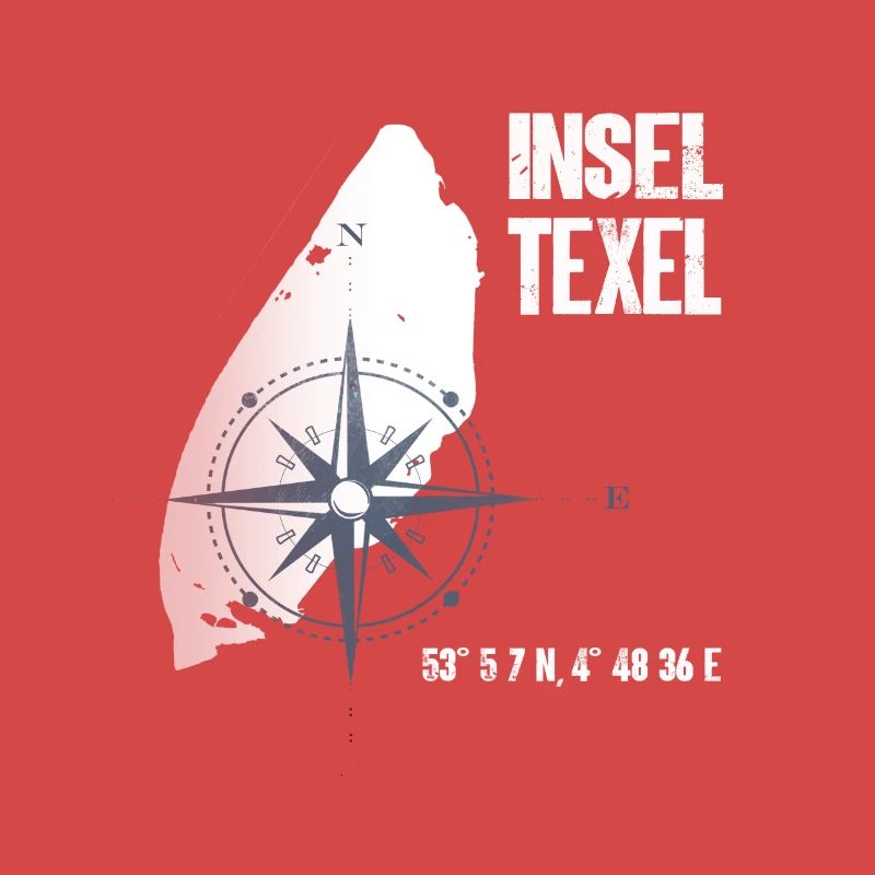 Texel North Sea island coordinates map vacation