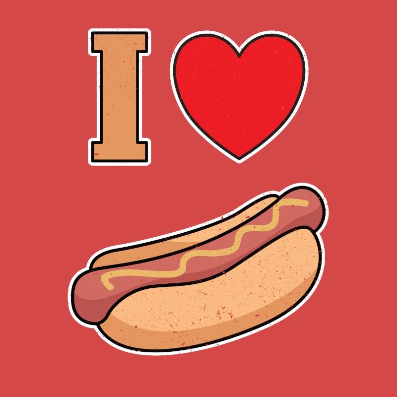 Ich Liebe Bockwurst mit Senf