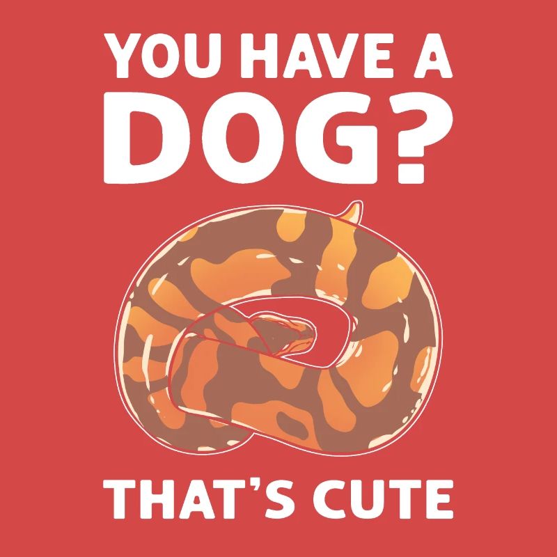 Do you have a dog? Cute! Royal Python