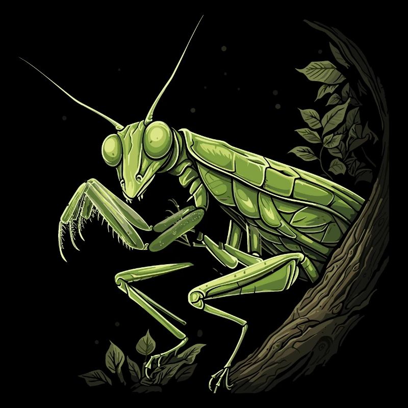 Praying mantis insect