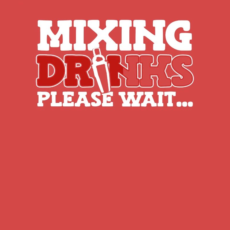 Mixing Drinks Please Wait Barman Bartender