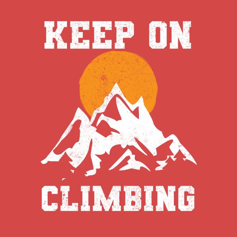 Continuez à grimper les alpinistes