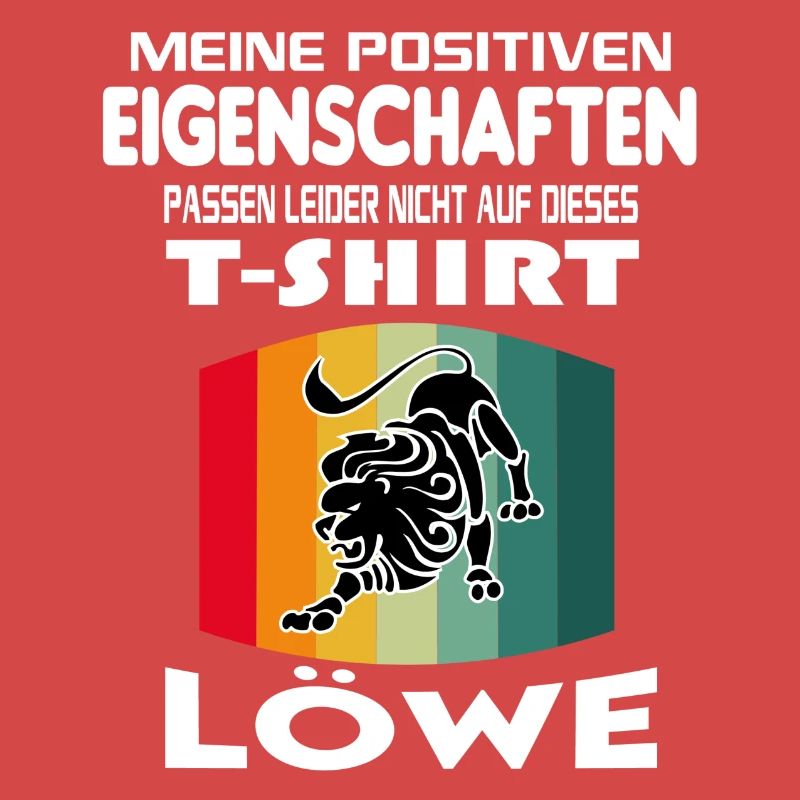 Geburtstag Sternzeichen Retro Löwe