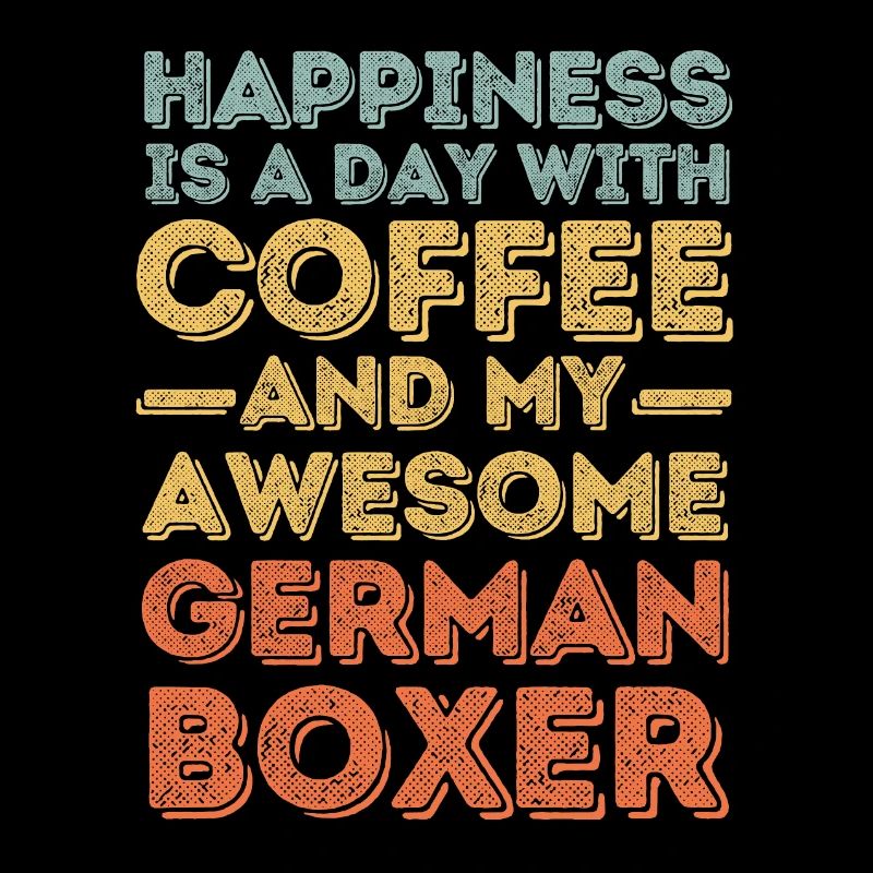Deutscher-Boxer Kaffee Hund Cafe