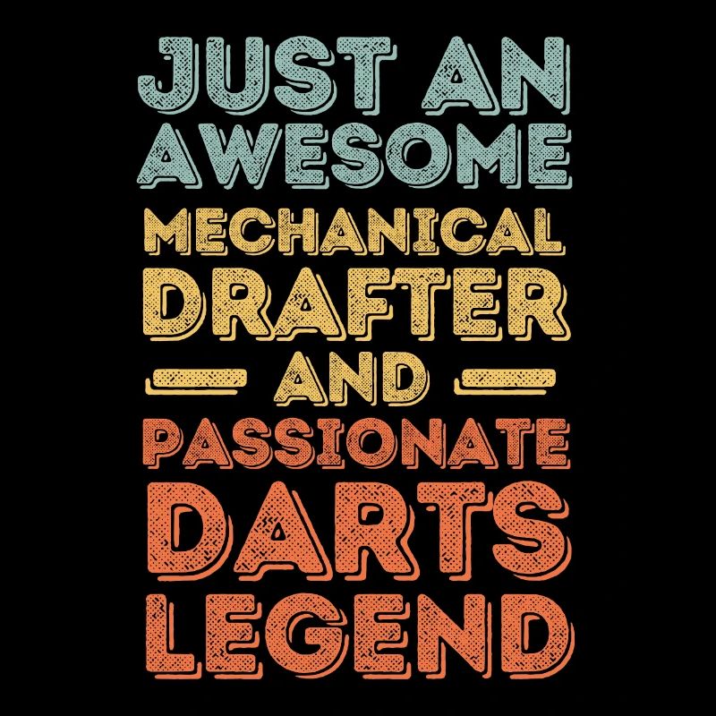 Technical draughtsman darts retro
