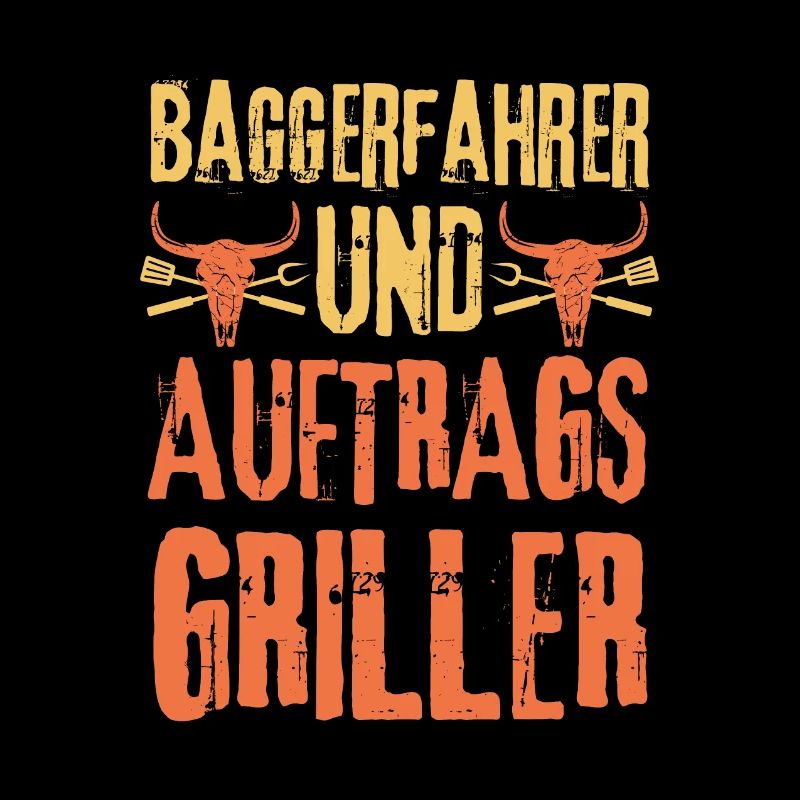 Baggerfahrer und Grillen