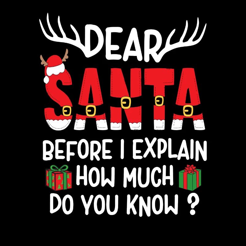 Dear Santa Before I Explain How Much Do You Know?