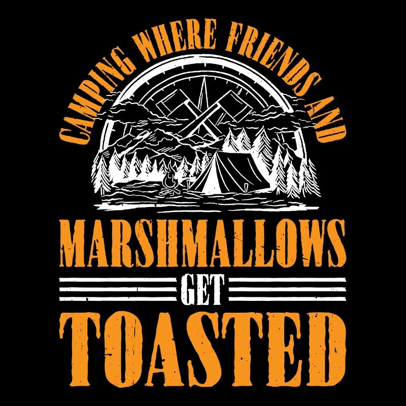 Camping Where Friends and Marshmallows Toast 3