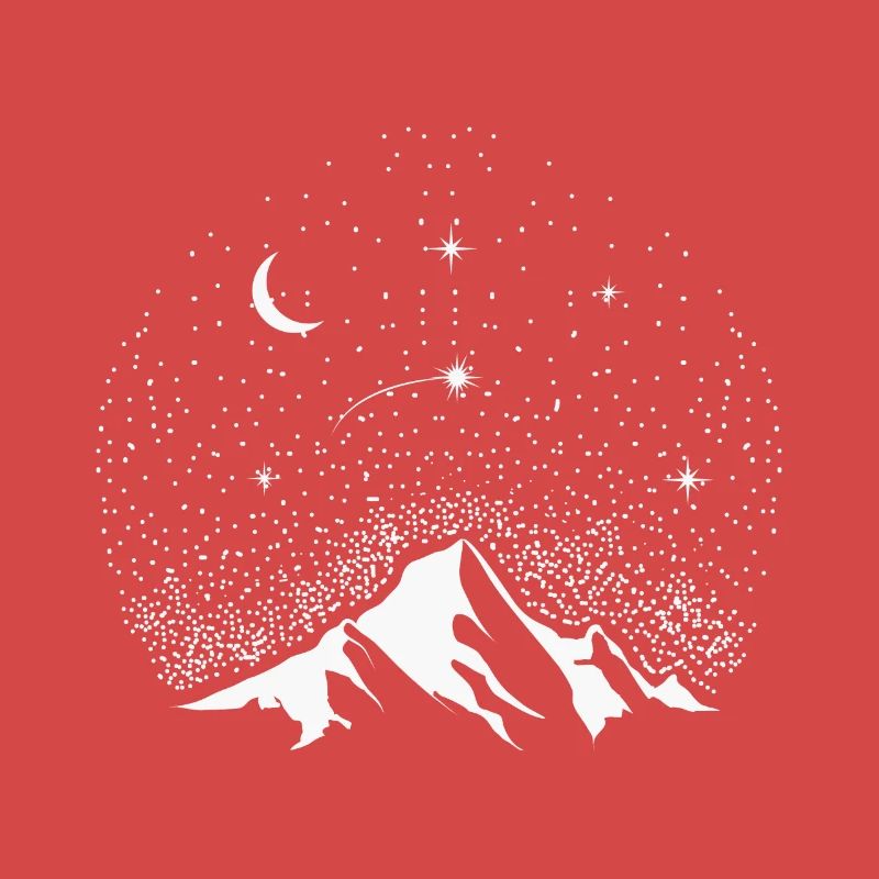 Astro Berg Sternschnuppe Glücksbringer Geschenk