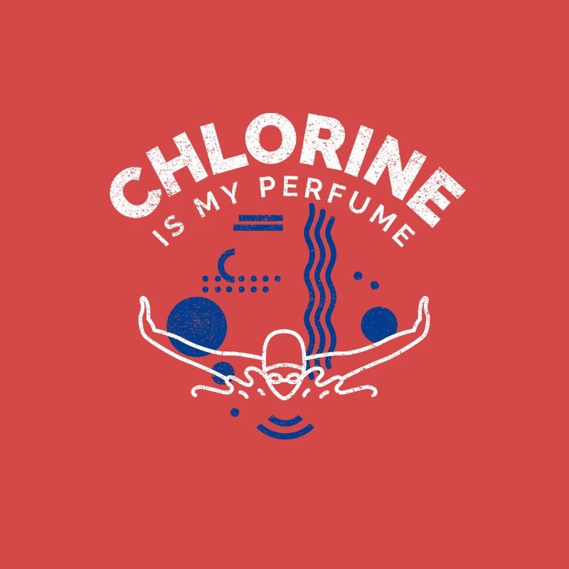 Nager en disant que le chlore est drôle est mon parfum