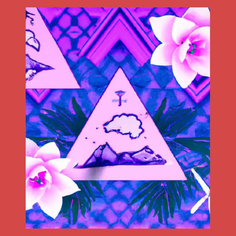 Synthwave Sun Hawaii Vaporwave Esthétique