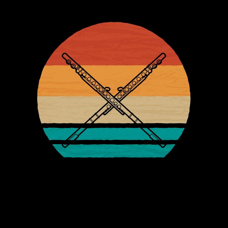 Vintage Retro Flöte Querflöte Geschenk