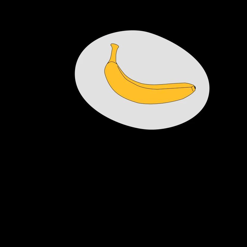, Banane im Kopf
