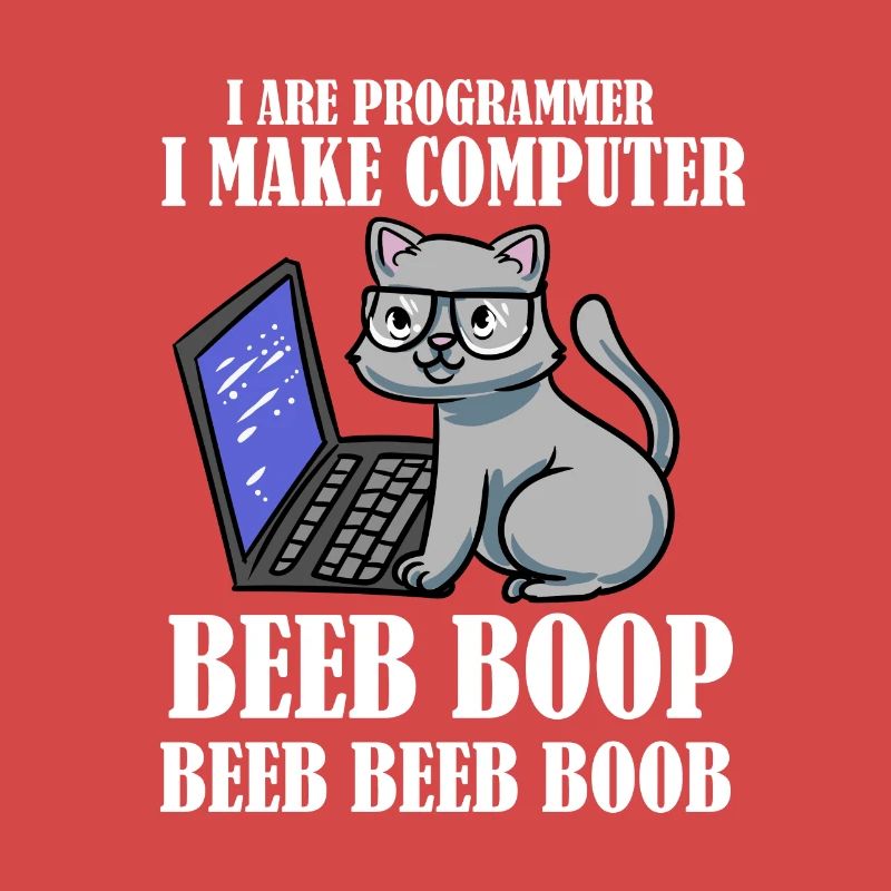 I Are Programmer Beep Boop Informatiker Katze