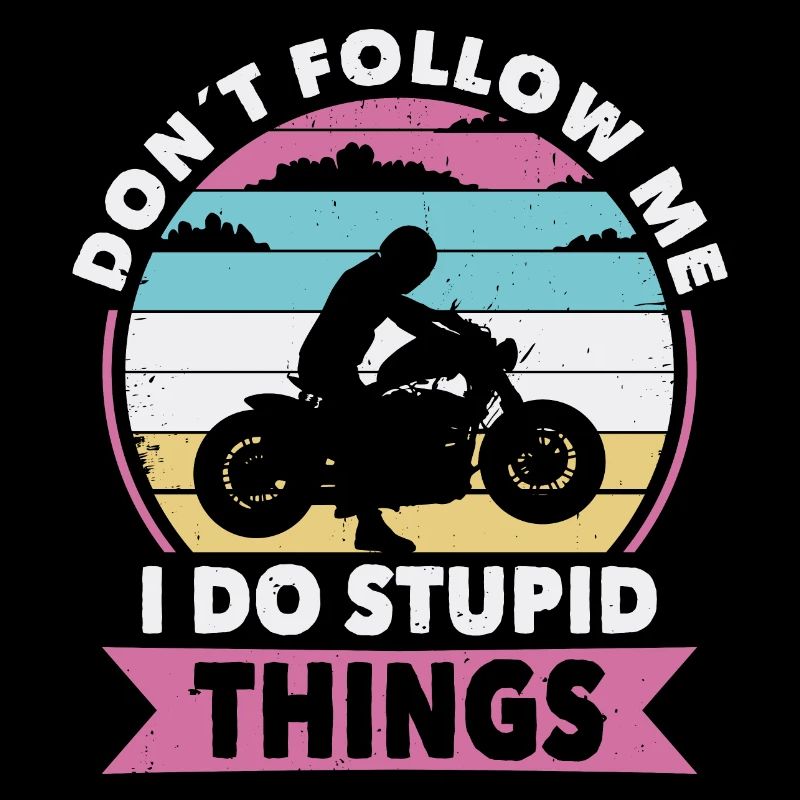 Nicht folgen Bikerin oder Biker eine Motorrad