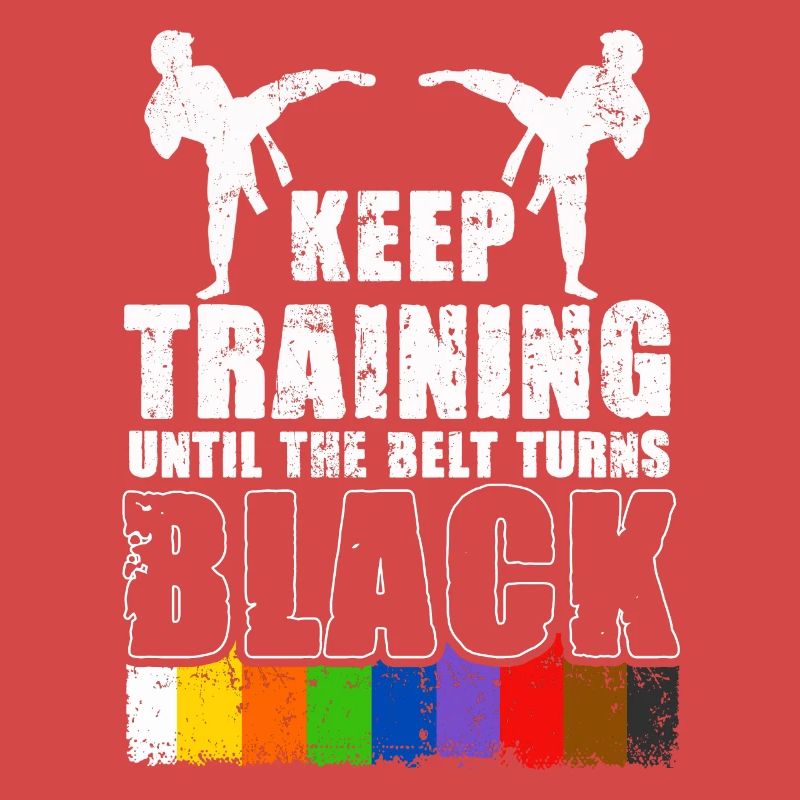 Trainiere weiter, bis der Gürtel schwarz wird