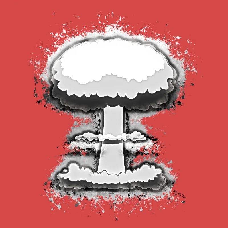 Explosion nuklear hell glühend